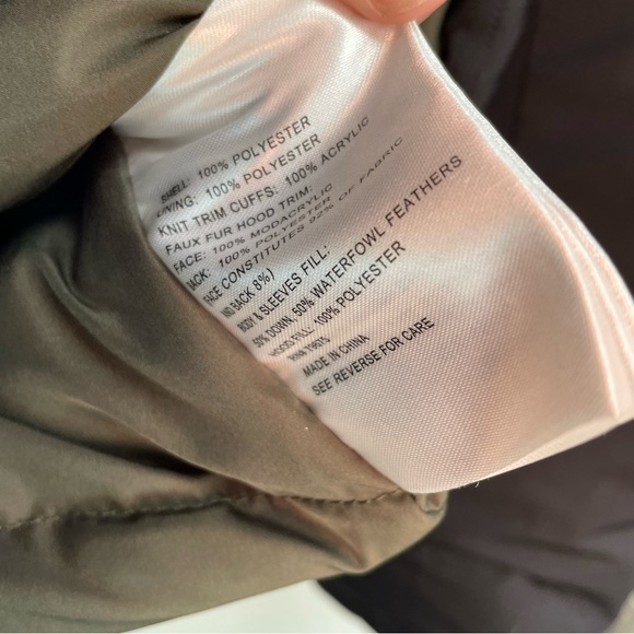 Michael Kors down jacket soft shell with hood longline women’s size small - Picture 8 of 10